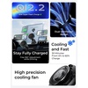 LISEN for Qi2.2 25W MagSafe Car Mount Charge,Cooling Fan,95W Fast Adapter(Black)