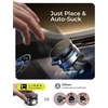 LISEN Portable for iPhone 17 Electric Vacuum Suction Phone Holder for Car MagSafe, Magnetic Phone Holder for Car Suction Cup Phone Mount Foldable for iPhone 17 Pro Max Air /16/15/14/13/12 Kits(silver)