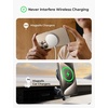 LISEN Ultra-Thin(0.4mm) for Magsafe Sticker, Strong Suction Magsafe Ring Magnet Compatible with Wireless Charger for iPhone 16e 16 15 Pro Max 14 13 12,Samsung, 4 Pack(Blue,Black)