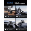 LISEN for MagSafe Car Mount [Strong Magnets] Magnetic Phone Holder for Car Hands Free Cell Phone Mount Cradle Vent & Dashboard Car Accessories for Women Men fit iPhone 17 16 15 14 13 12, Black
