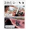 LISEN for MagSafe Car Phone Mount -Strong Magnets Magnetic Phone Holders for Your Car 2-in-1 Vent Dashboard Magnet Cell Phones Holder Mounts Car Accessories Gifts for Men Women fit iPhone, Black(Black)