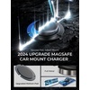 LISEN for Magsafe Car Charger, 15W Ultra Magnetic Car Phone Holder, for Magsafe Car Mount Charger Metal Dashboard Cell Phone Car Mount for iPhone 16 15 14 13 12Pro Max Plus