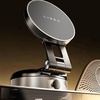 LISEN Portable for iPhone 17 Electric Vacuum Suction Phone Holder for Car MagSafe, Magnetic Phone Holder for Car Suction Cup Phone Mount Foldable for iPhone 17 Pro Max Air /16/15/14/13/12 Kits(silver)