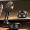 LISEN Portable for iPhone 17 Electric Vacuum Suction Phone Holder for Car MagSafe, Magnetic Phone Holder for Car Suction Cup Phone Mount Foldable for iPhone 17 Pro Max Air /16/15/14/13/12 Kits(black)