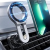 LISEN for MagSafe Car Mount, Magnetic Phone Holder for Car Vent Phone Mount, Super Magnetic Car Phone Mount, Air Vent Hands Free Phone Mount, Gifts Car Phone Holder Magnetic for iPhone 17 Pro Max 16(Silver)