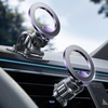 LISEN for MagSafe Car Phone Mount -Strong Magnets Magnetic Phone Holders for Your Car 2-in-1 Vent Dashboard Magnet Cell Phones Holder Mounts Car Accessories Gifts for Men Women fit iPhone, Black(Purple)