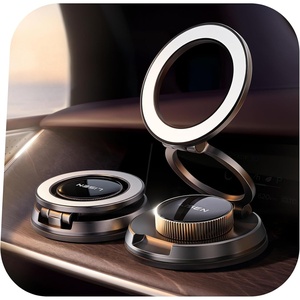 LISEN for iPhone 18 Car Holder Mount Pro Max, 360 Adjustable Vacuum Magnetic Phone Holder for Car [All Metal & Nano Gel Super Strong Suction] for Magsafe Mount for iPhone 17 Pro Max 16 15, Silver(Space Gray)