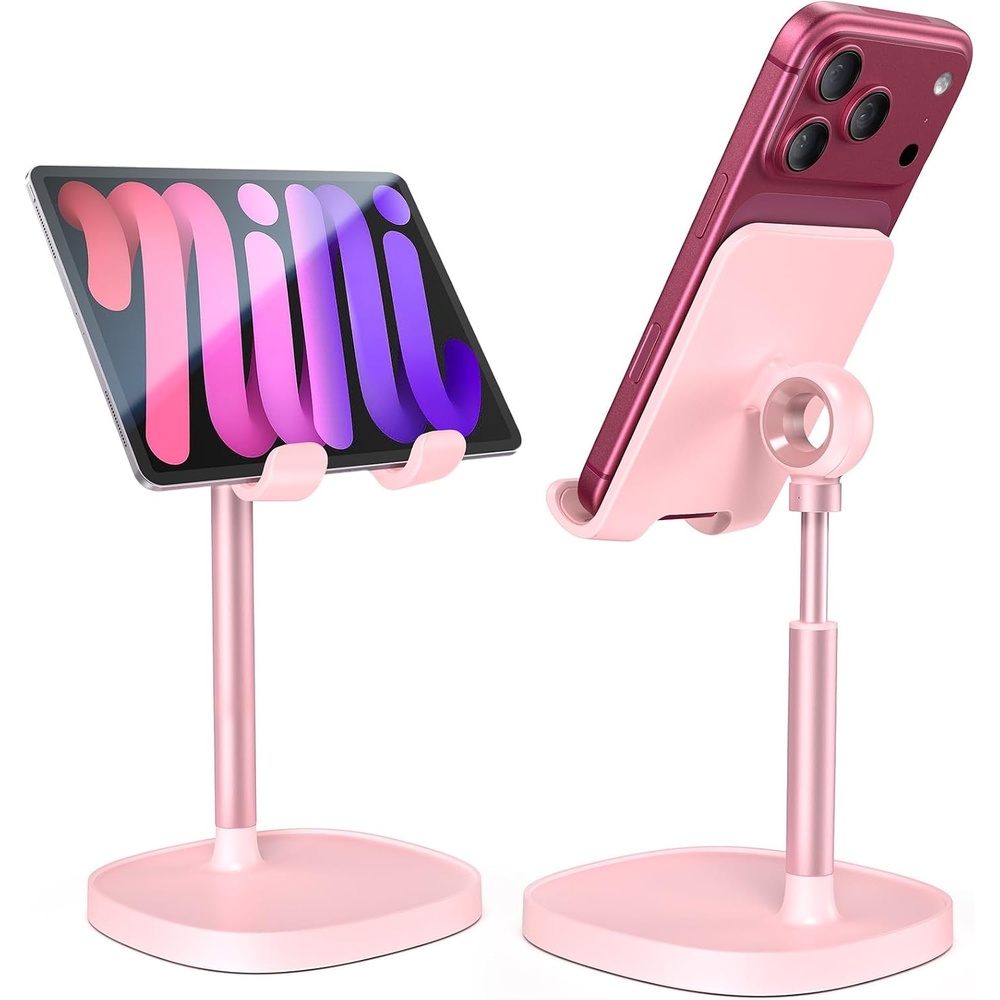 image:imageLISEN Cell Phone Stand iPhone Holder for Desk Pink Gifts Gadgets OrganizerA Pink