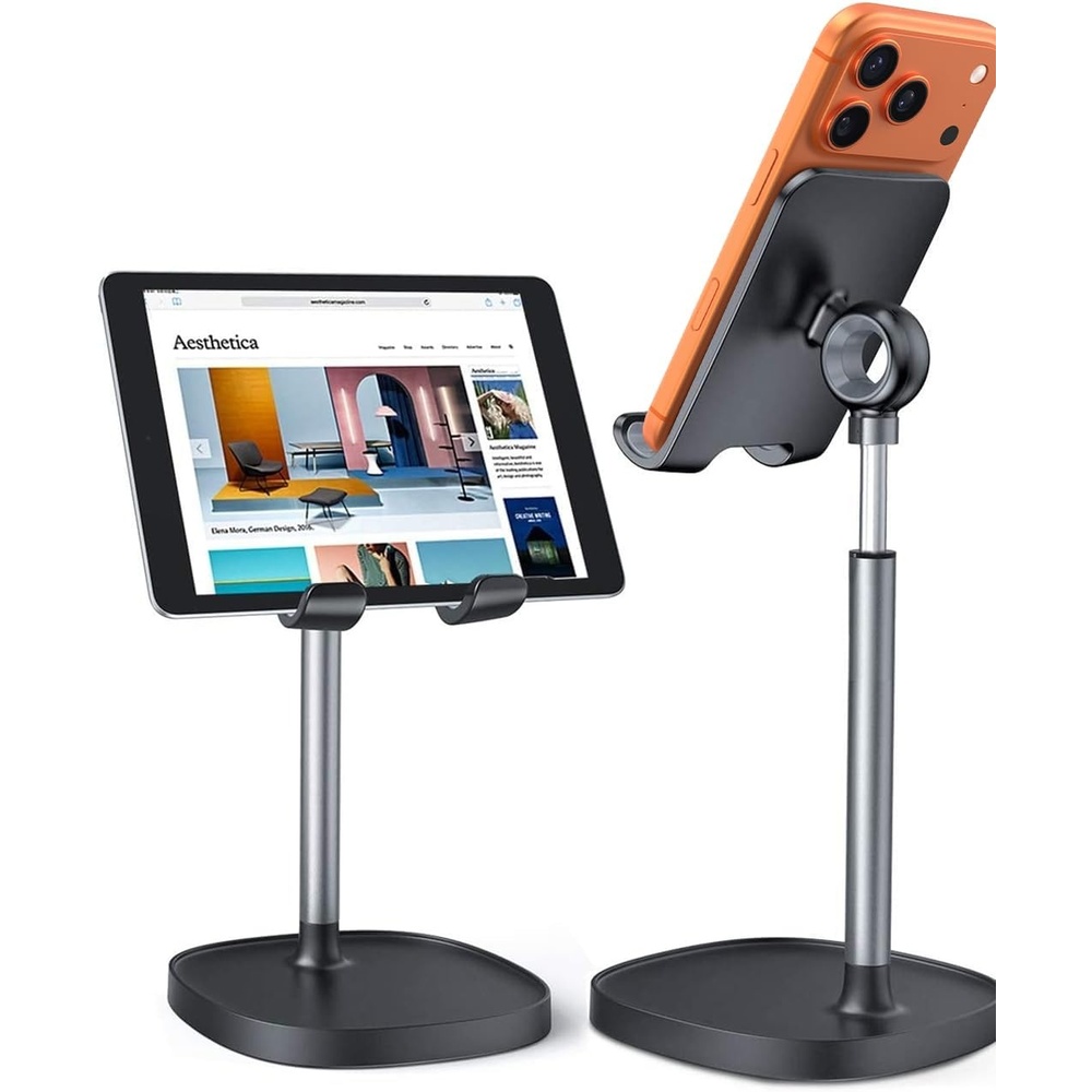 image:imageLISEN Cell Phone Stand iPhone Holder for Desk Pink Gifts Gadgets OrganizerBLACK