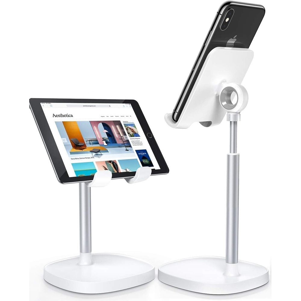 image:imageLISEN Cell Phone Stand iPhone Holder for Desk Pink Gifts Gadgets OrganizerWhite