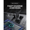 LISEN 90W Car Charger USB C Fast Charge,USB C Car Charger for iPhone 17 Pro(Black)