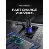 LISEN 90W Car Charger USB C Fast Charge,USB C Car Charger for iPhone 17 Pro(Blue)