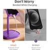 LISEN Cell Phone Stand iPhone Holder for Desk, Pink Gifts Gadgets Organizer(Dark Purple)