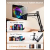 LISEN Tablet Stand iPad Holder Desk Mount, Kindle Accessories Tablet Holder(Black)