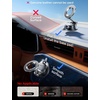 LISEN for MagSafe Car Mount [3800gf Strong Magnet & 90+LBS Suction] 360° Adjustable Vacuum Magnetic Phone Holders for Your Car, for iPhone 17 Pro Max 16 15 14 13 12 Plus Air for All Smartphones(Gold Red)