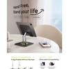 LISEN for iPad Stand Holder, Aluminum Tablet Stand Holder for iPad(Black)