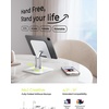 LISEN for iPad Stand Holder, Aluminum Tablet Stand Holder for iPad(White)
