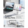 LISEN for iPad Stand Holder, Aluminum Tablet Stand Holder for iPad(White)