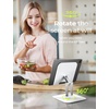 LISEN for iPad Stand Holder, Aluminum Tablet Stand Holder for iPad(White)