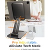 LISEN iPad Stand Tablet Holder for Desk, Adjustable Portable Monitor Stand(Black)