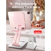 LISEN iPad Stand Tablet Holder for Desk, Adjustable Portable Monitor Stand(Pink)