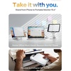 LISEN iPad Stand Tablet Holder for Desk, Adjustable Portable Monitor Stand(White)