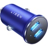 LISEN 90W Car Charger USB C Fast Charge,USB C Car Charger for iPhone 17 Pro(Blue)