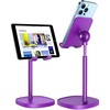 LISEN Cell Phone Stand iPhone Holder for Desk, Pink Gifts Gadgets Organizer(Dark Purple)