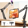 LISEN Tablet Stand iPad Holder Desk Mount, Kindle Accessories Tablet Holder(Black)