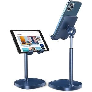 LISEN Cell Phone Stand iPhone Holder for Desk, Pink Gifts Gadgets Organizer(Blue)