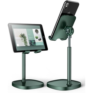 LISEN Cell Phone Stand iPhone Holder for Desk, Pink Gifts Gadgets Organizer(Green)
