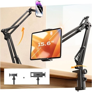 LISEN Tablet Stand iPad Holder Desk Mount, Kindle Accessories Tablet Holder(Black)