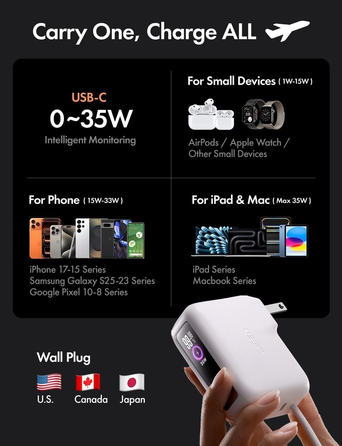image:imageLISEN Qi2 15W Ultra Slim MagSafe Battery Pack5000mAh Fast Charging MagSafe Power Bank Slim WirelessSlim Magnetic Portable ChargerMagnetic Power Bank for iPhone Air17161512 SeriesPinkPearl White