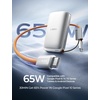 LISEN Magnetic Portable Charger Power Bank for iPhone 10000mAh(Ceramic White)