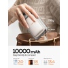 LISEN Magnetic Portable Charger Power Bank for iPhone 10000mAh(Sandstone Khaki)