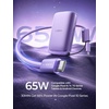 LISEN Magnetic Portable Charger Power Bank for iPhone 10000mAh(Soft Violet)