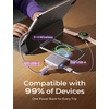LISEN Magnetic Portable Charger Power Bank for iPhone 10000mAh(Soft Violet)