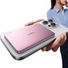 LISEN 0.3‘’ Ultra Slim MagSafe Portable Charger,5000mAh Wireless Card Slim MagSafe Battery Pack iPhone 17 Air Accessories,Magnetic Power Bank for iPhone 17 Pro Max Plus Air/16/15/14/13/12，Pink(Pink)
