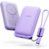 LISEN Magnetic Portable Charger Power Bank for iPhone 10000mAh(Soft Violet)