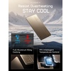 LISEN 0.2” Ultra Slim Power Bank 5000mAh, USB C Built-in Cable Charger(Gold)