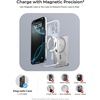 LISEN 0.5” Ultra Slim MagSafe Power Bank for iPhone and Apple Watch,10000mAh MagSafe Battery Pack,Alloy Magnetic Portable Charger for iPhone 16 Pro Max Plus/15, Apple Watch S11 /S10 S9 SE，Black(Glacier Gray)