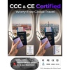 LISEN CCC Certified [Metal Alloy] 0.5″ Ultra Slim 10000mAh Power Bank 3C, TSA Approved Airplane Travel Essentials, Portable Charger USB-C Fast Charging for iPhone 17 Air 16 15 Pro Samsung Galaxy S26(Purple)