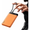 LISEN CCC Certified [Metal Alloy] 0.5″ Ultra Slim 10000mAh Power Bank 3C, TSA Approved Airplane Travel Essentials, Portable Charger USB-C Fast Charging for iPhone 17 Air 16 15 Pro Samsung Galaxy S26(Orange)