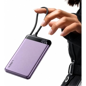 LISEN CCC Certified [Metal Alloy] 0.5″ Ultra Slim 10000mAh Power Bank 3C, TSA Approved Airplane Travel Essentials, Portable Charger USB-C Fast Charging for iPhone 17 Air 16 15 Pro Samsung Galaxy S26(Purple)