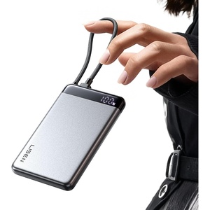 LISEN CCC Certified [Metal Alloy] 0.5″ Ultra Slim 10000mAh Power Bank 3C, TSA Approved Airplane Travel Essentials, Portable Charger USB-C Fast Charging for iPhone 17 Air 16 15 Pro Samsung Galaxy S26(Silver)