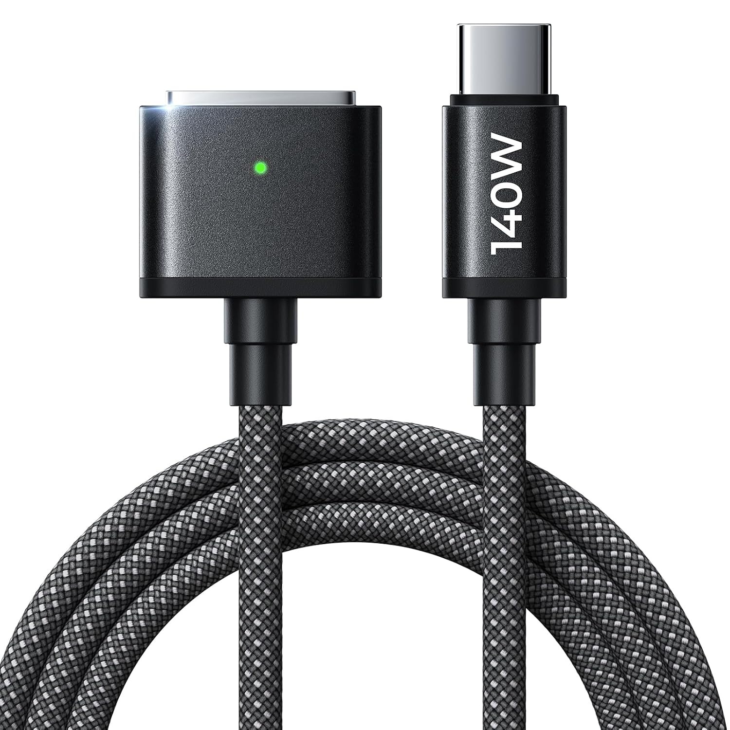 image:imageLISEN MacBook Charger USBC to Magnetic 3 Cable 66FT for M4M3M2 MacBook Pro Air M5 Charger 140W Magnetic Safe 3 Cable Computer Laptop Cord for Pro 1614 20262021 Air 1513 20262022Black