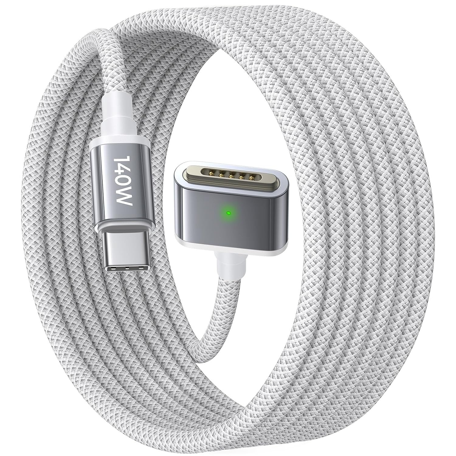 image:imageLISEN MacBook Charger USBC to Magnetic 3 Cable 66FT for M4M3M2 MacBook Pro Air M5 Charger 140W Magnetic Safe 3 Cable Computer Laptop Cord for Pro 1614 20262021 Air 1513 20262022Grey