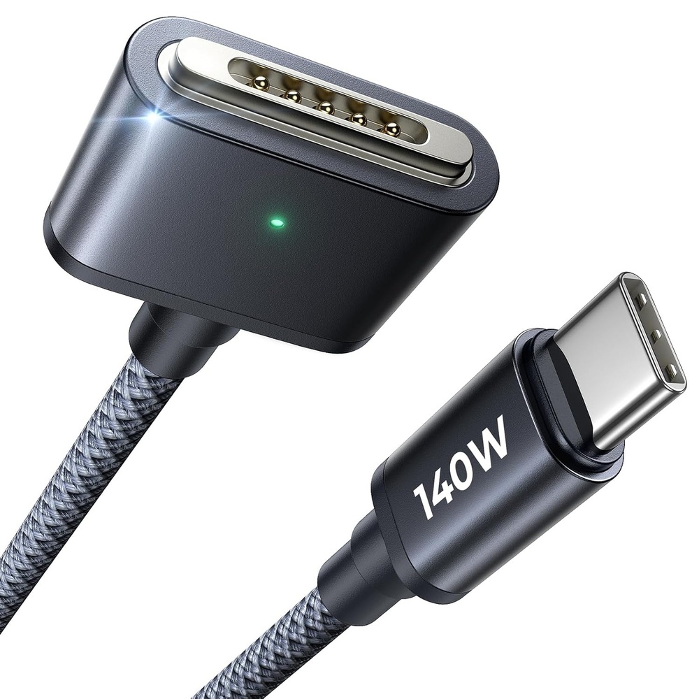 image:imageLISEN MacBook Charger USBC to Magnetic 3 Cable 66FT for M4M3M2 MacBook Pro Air M5 Charger 140W Magnetic Safe 3 Cable Computer Laptop Cord for Pro 1614 20262021 Air 1513 20262022Midnight