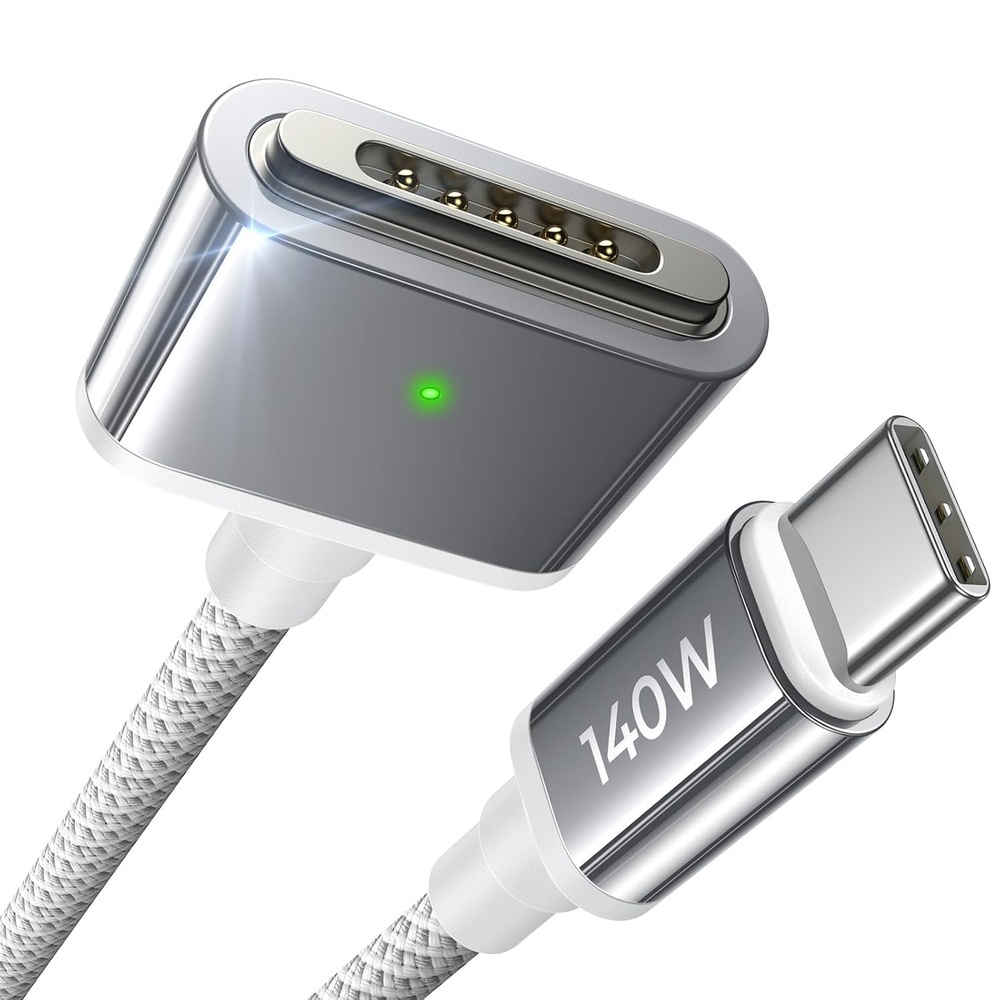 image:imageLISEN MacBook Charger USBC to Magnetic 3 Cable 66FT for M4M3M2 MacBook Pro Air M5 Charger 140W Magnetic Safe 3 Cable Computer Laptop Cord for Pro 1614 20262021 Air 1513 20262022Grey