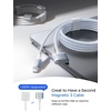 LISEN MacBook Charger USB-C to Magnetic 3 Cable (6.6FT) for M4/M3/M2 MacBook Pro Air M5 Charger, 140W Magnetic Safe 3 Cable Computer Laptop Cord for Pro (16″/14″ 2026-2021) Air (15”/13” 2026-2022)(Sky Blue)